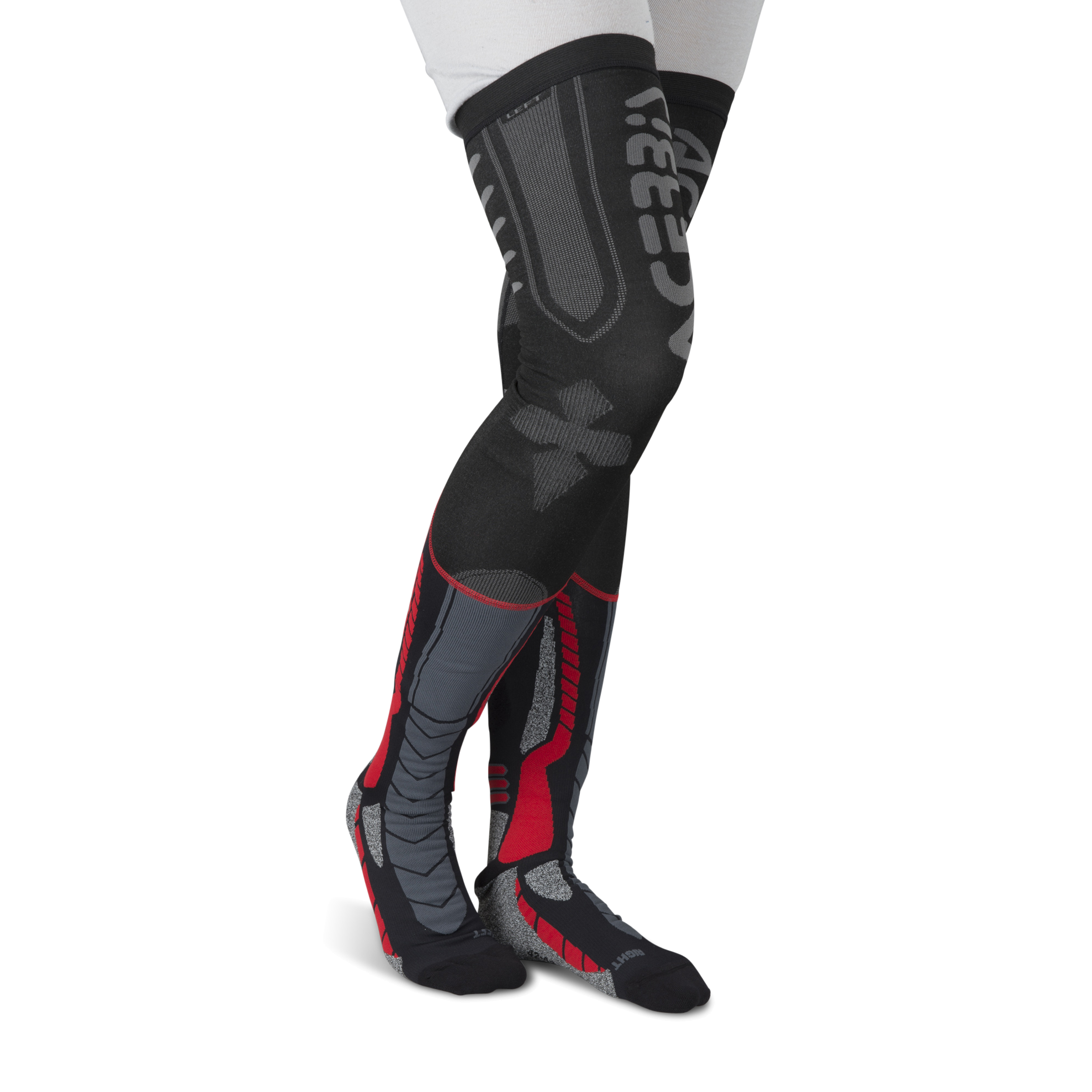 Acerbis Calcetines  X-Leg Pro Negro-Rojo