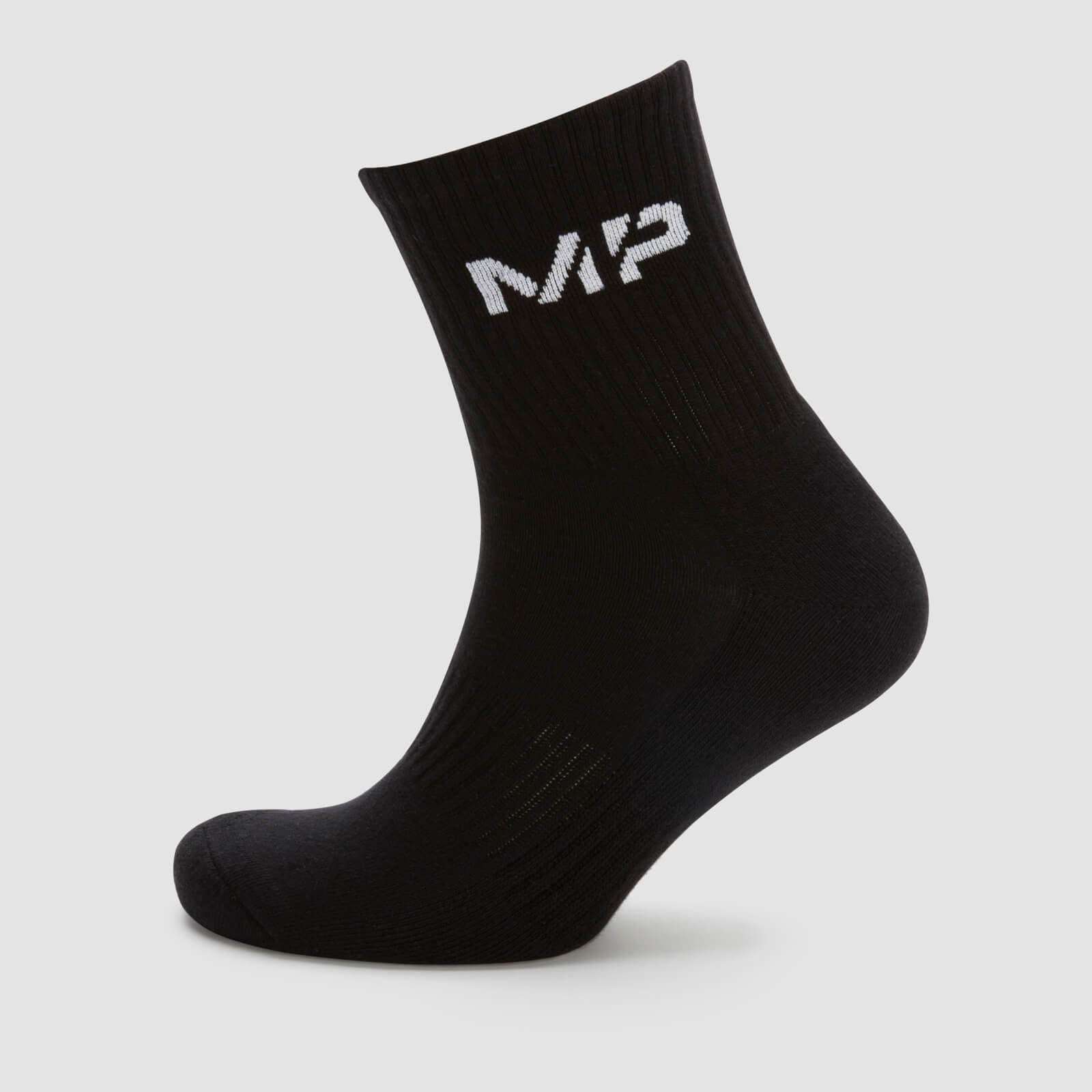 Mp Men's Essentials Crew Socks - Black (2 Pack) - UK 9-12