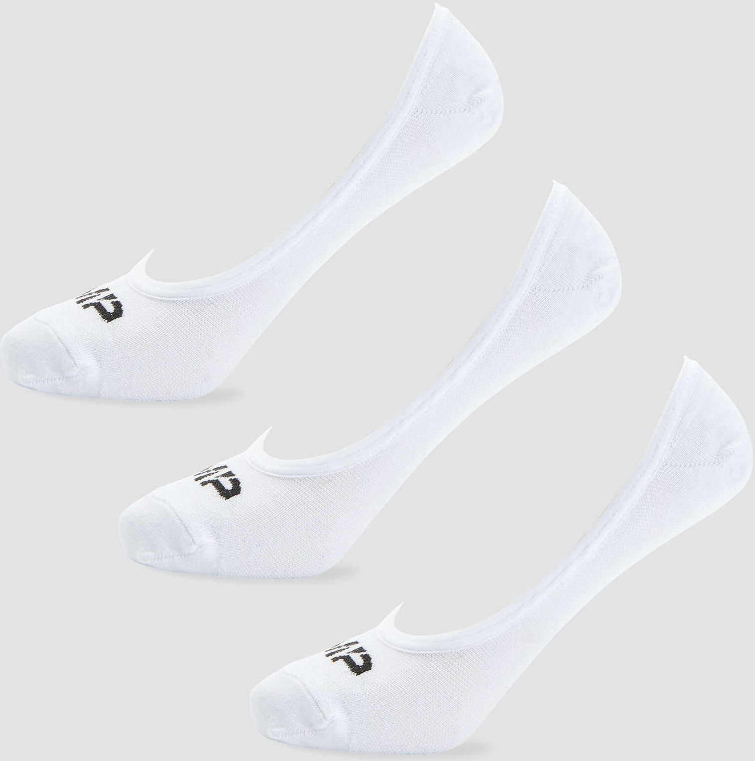 Mp Men's Essentials Invisible Socks - White (3 Pack) - UK 6-8