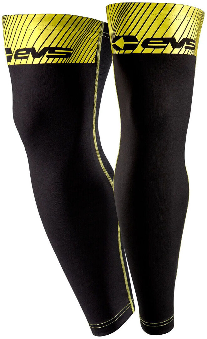 EVS Calcetines ortesis de rodilla - Negro Amarillo (L)