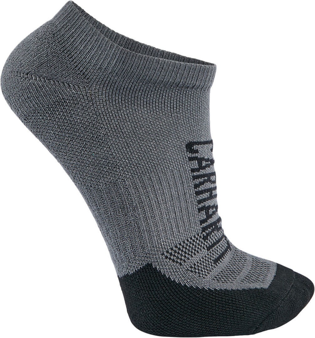 Carhartt Force Midweight Logo Low Cut Calcetines (3 pares) - Negro Gris