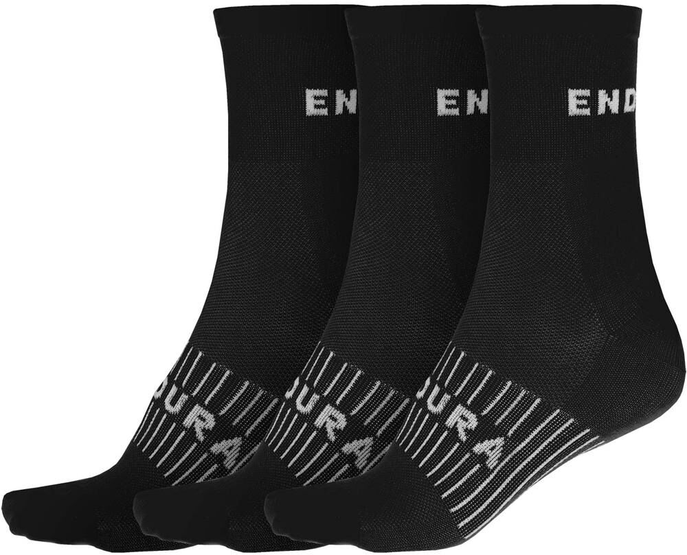 Endura coolmax race 3 pack calcetines ciclismo Negro (L-XL)