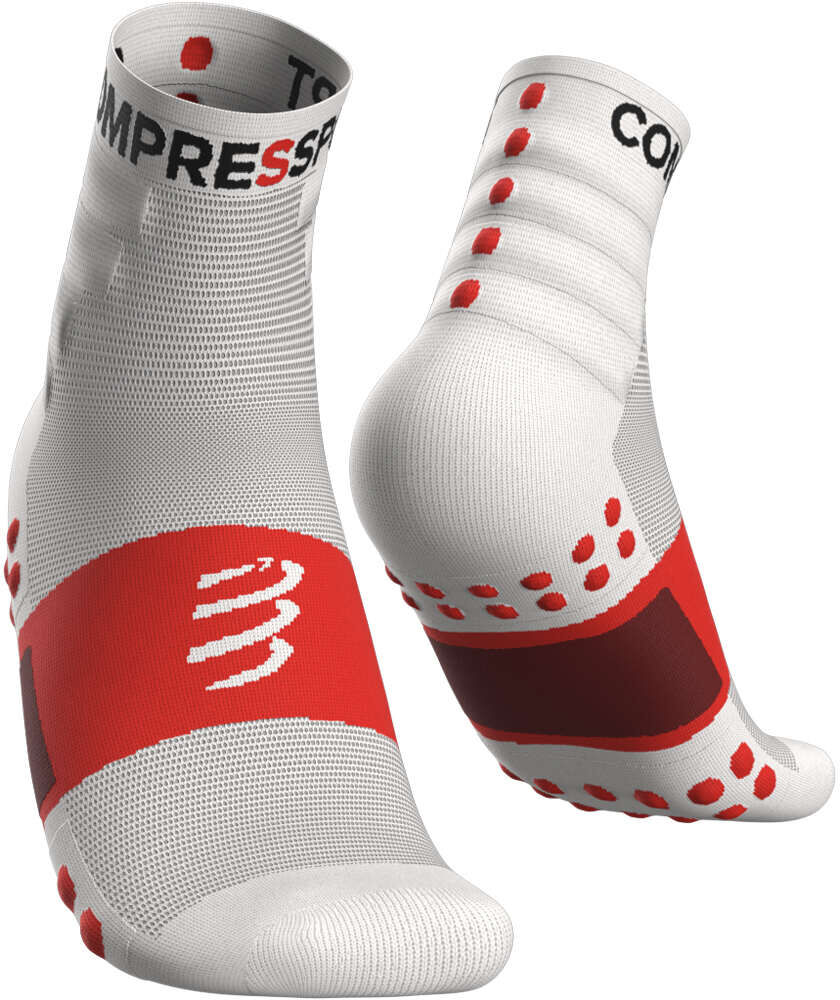 Compressport training 2pack calcetines running Blanco (39-41)