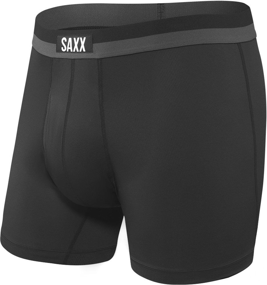 Saxx sport mes boxer brief fly calzoncillo térmico Negro (XL)