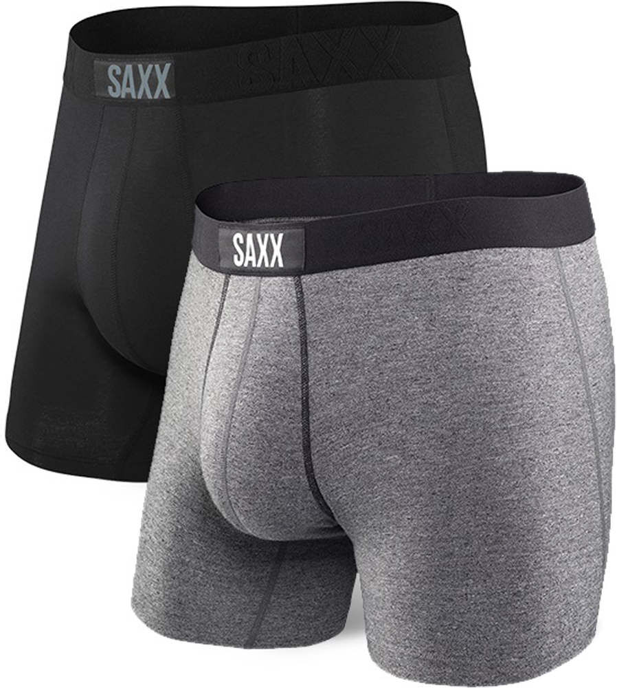 Saxx vibe brief 2p calzoncillo térmico Negro (M)