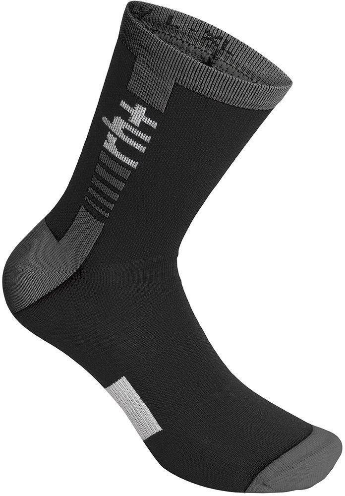 Rh+ logo merino sock 15 calcetines ciclismo Negro (XXL)