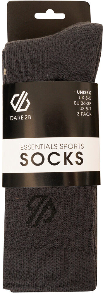 Dare2b sport socks 3pk calcetines deportivos Gris (S)