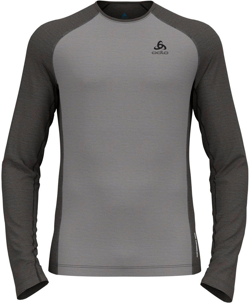 Odlo natural performance camiseta térmica manga larga hombre Gris (XL)