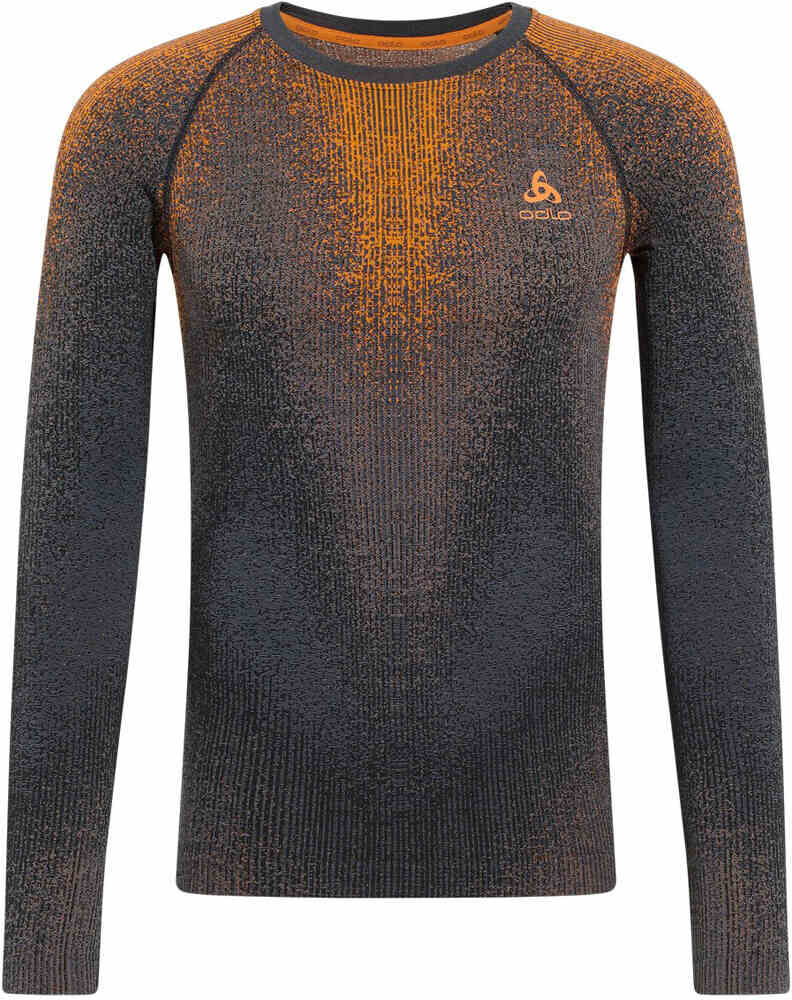 Odlo bl top crew neck l/s blackcomb camiseta térmica manga larga hombre Naranja (XL)