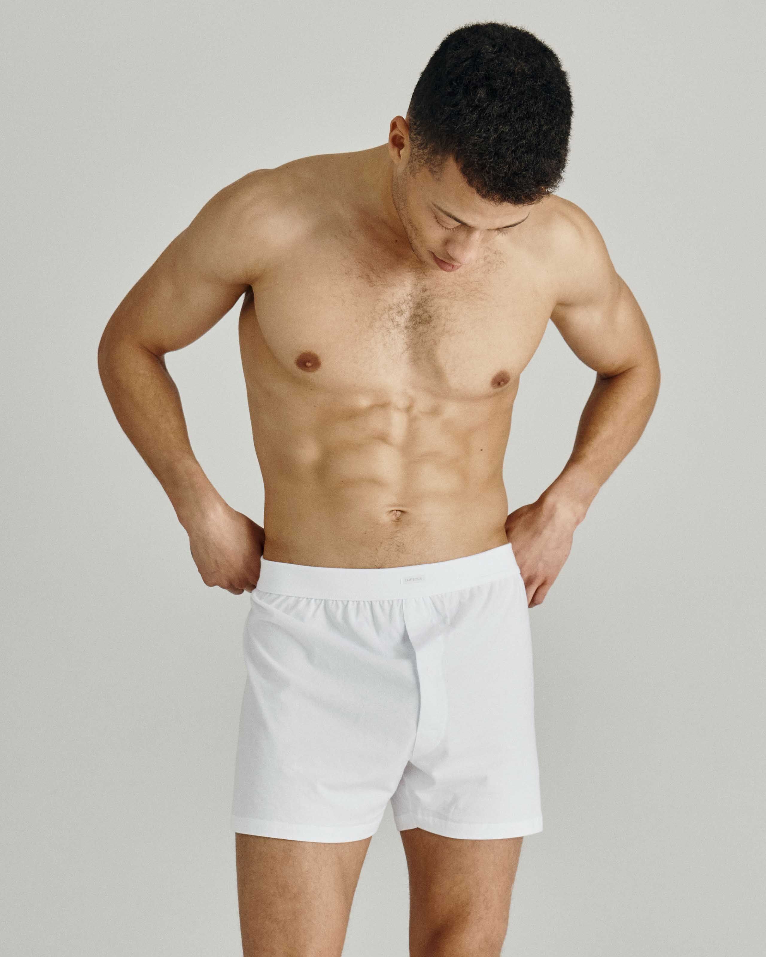 IMPETUS Boxer de punto de hombre Pure Cotton BLANCO