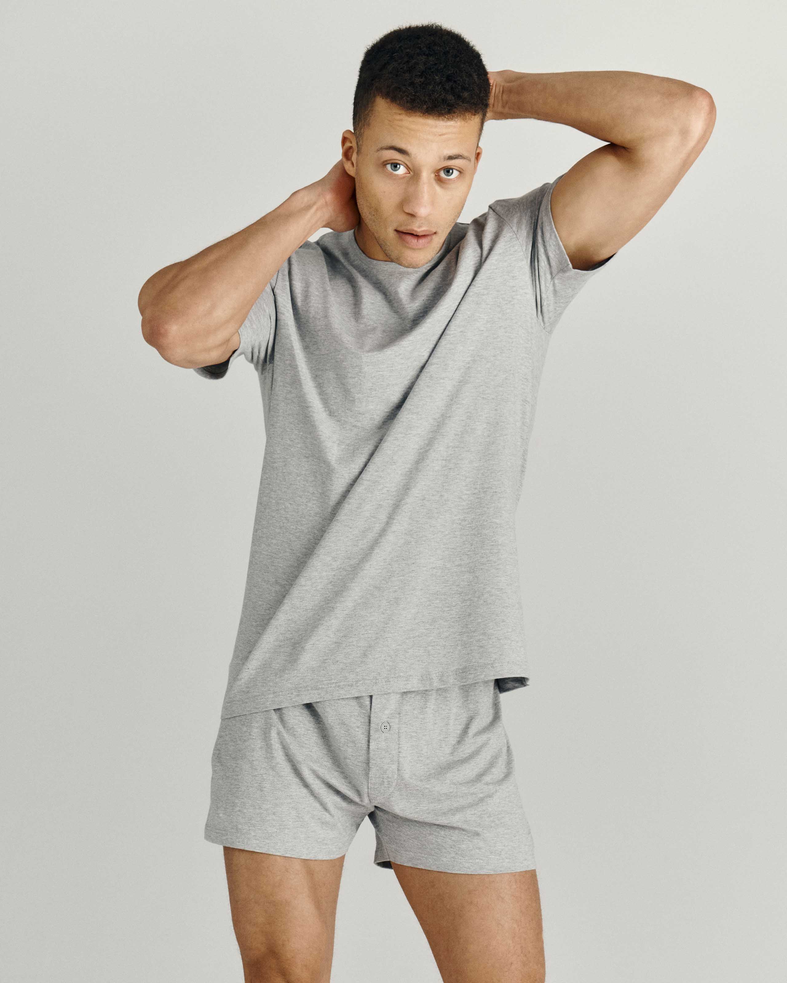 IMPETUS Boxer de punto de hombre Pure Cotton Gris (L)