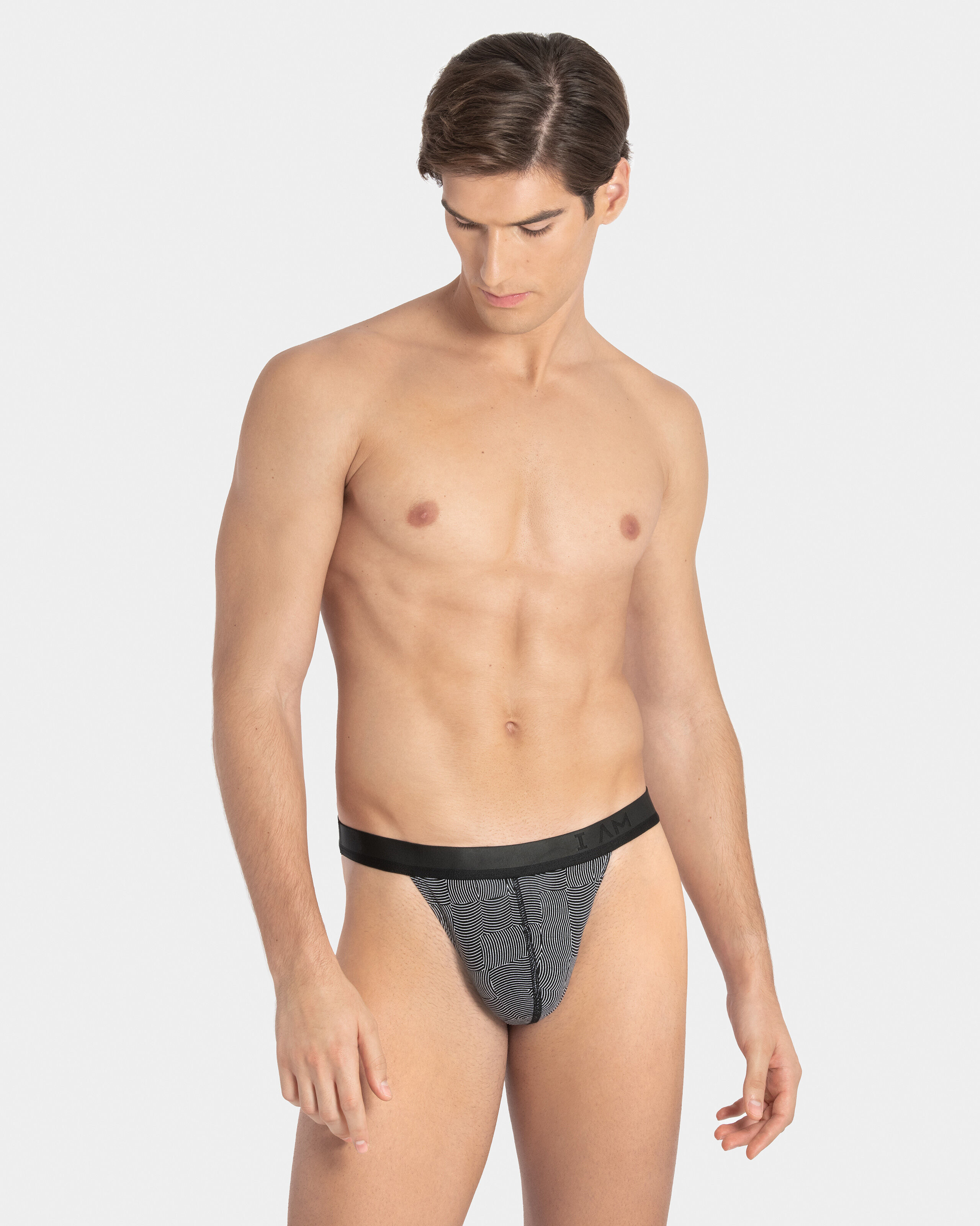 IBYIMPETUS String de hombre en Lyocell NEGRO