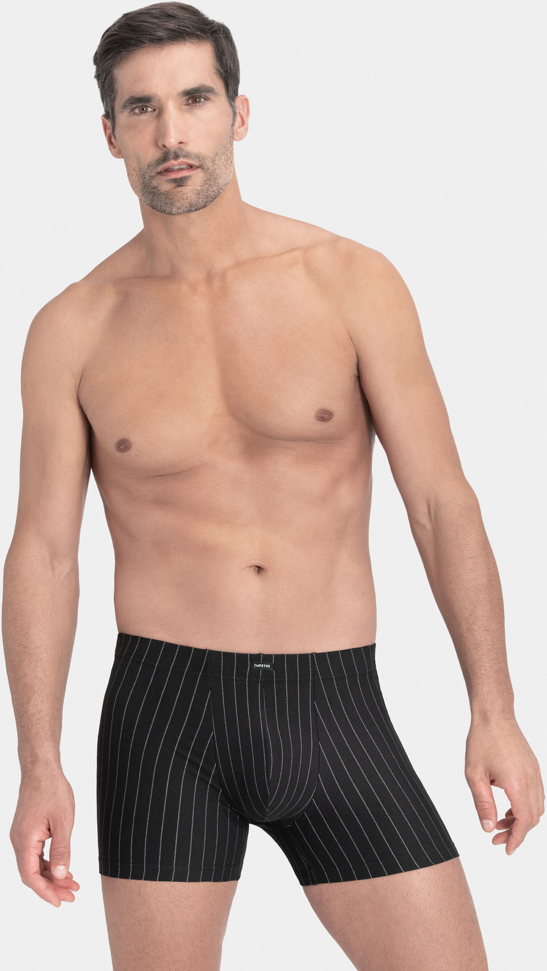 IMPETUS Pack de dos boxers de hombre en Algodón Modal NEGRO (L)