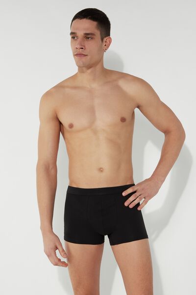 Tezenis Boxer Algodón Elastizado Hombre Negro