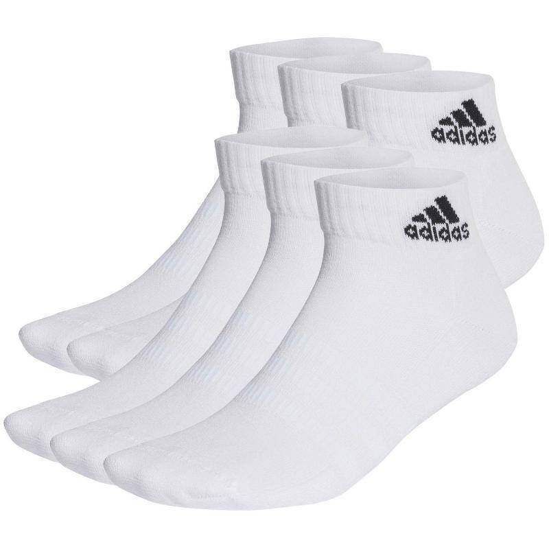 Calcetines Adidas Cushioned Tobillero Blanco 6 pares -  -40-42