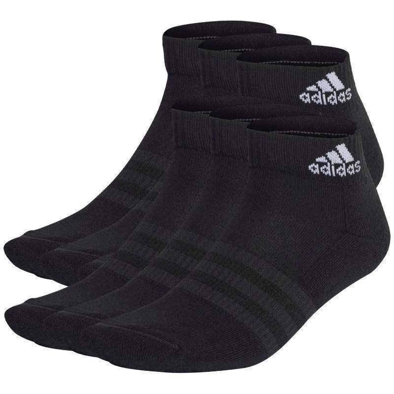 Calcetines Adidas Cushioned Tobilleros Negro 6 Pares -  -43-45