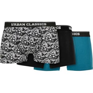 Urban Classics Urban bokserit 3-pack - Kuvio/Musta/Sininen