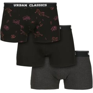 Urban Classics Urban bokserit 3-pack - Tummanharmaa/funky/AOP