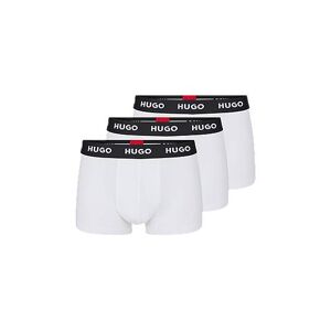 HUGO Three-pack of logo-waistband trunks in stretch cotton