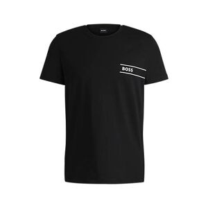 Boss Organic-cotton underwear T-shirt with logo print
