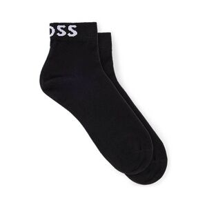 Boss Two-pack of quarter-length socks with contrast logos