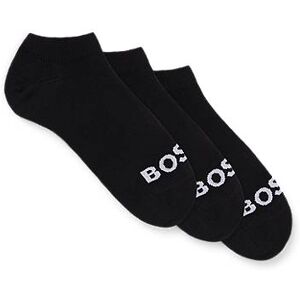 Boss Three-pack of ankle-length socks with contrast logos