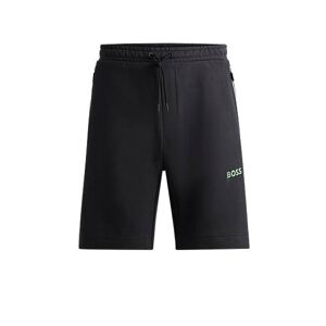 Boss Cotton-blend shorts with 3D-moulded logo
