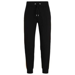 Boss Cotton-blend tracksuit bottoms with colour-blocking