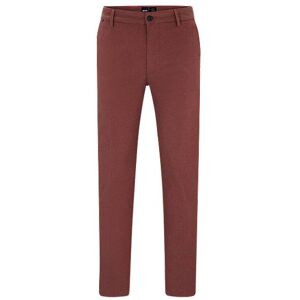 Boss Regular-fit trousers in cotton-blend twill