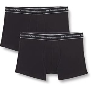 Nur Der Herren 3D-Flex Classic 827754 Men's Boxer Shorts Double Pack (Available in Other Colours) Black Medium