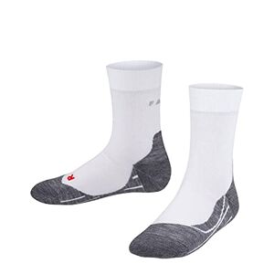 FALKE Unisex Kinder Laufsocken RU4 K SO Baumwolle Antiblasen 1 Paar, Weiß (White-Mix 2020), 27-30