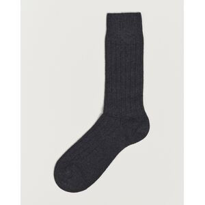 Pantherella Waddington Cashmere Sock Charcoal - Musta - Size: W32-85cm - Gender: men