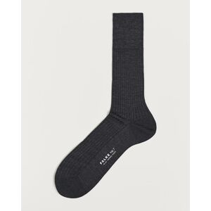 Falke No. 7 Finest Merino Ribbed Socks Anthracite Melange - Vihreä - Size: 40 42 43 44 45 46 - Gender: men