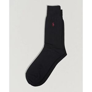 Ralph Lauren 2-Pack Mercerized Cotton Socks Black - Punainen - Size: One size - Gender: men