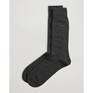 BOSS BLACK 2-Pack RS Uni Socks Grey - Musta - Size: 39-42 43-46 - Gender: men