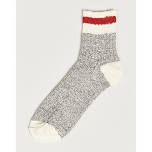 BEAMS PLUS 1/4 Rag Socks Grey/Red - Sininen - Size: 46 48 50 52 54 56 - Gender: men