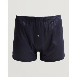 Zimmerli of Switzerland Sea Island Cotton Boxer Shorts Navy - Harmaa - Size: W29 W30 W31 W32 W33 W34 W36 - Gender: men