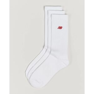 New Balance 3-Pack Patch Logo Socks White - Beige - Size: EU40 EU40,5 EU41,5 EU42 EU42,5 EU43 EU44 EU44,5 EU45 EU46 - Gender: men