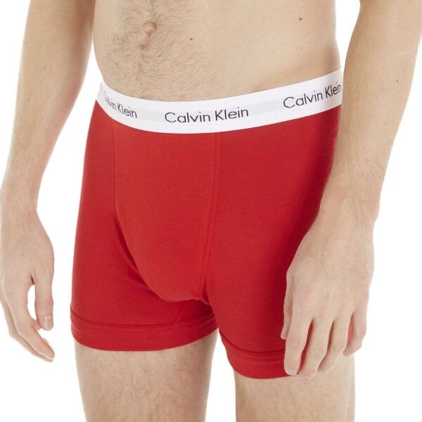 Calvin Klein 3 pakkaus Cotton Stretch Trunks - Multi-colour-2  - Size: U2662G - Color: Multi-colour-2