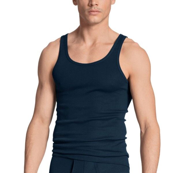 Calida Twisted Athletic Shirt 12010 - Navy 890  - Size: 12010 - Color: Merensininen 890
