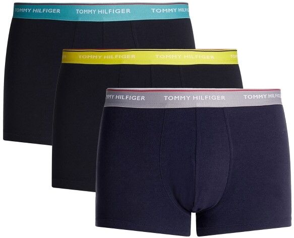 Tommy Hilfiger 3 pakkaus Stretch Trunk Premium Essentials - Grey/Yellow  - Size: UM0UM01642 - Color: harma/keltain.