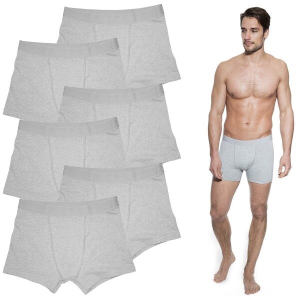 Bread & Boxers Bread and Boxers Boxer Briefs 6 pakkaus - Grey  - Size: 232303 - Color: harmaa
