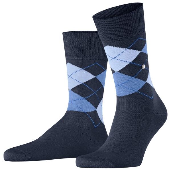 Burlington Manchester Mercerised Cotton Sock - Navy-2 * Kampanja *  - Size: 20182 - Color: Merensininen