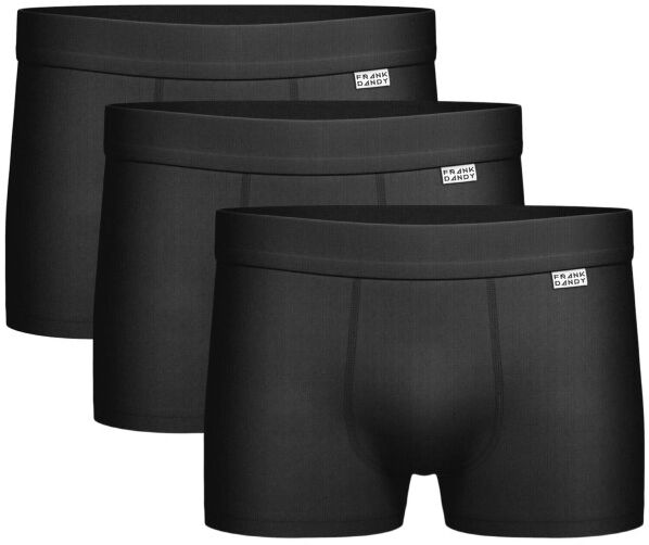 Frank Dandy 3 pakkaus Bamboo Trunks - Black  - Size: 12327 - Color: musta