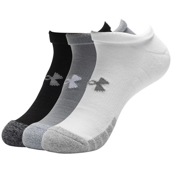 Under Armour 3 pakkaus HeatGear Low Cut Sock - Grey/Black  - Size: 1346753-035 - Color: harmaa/musta