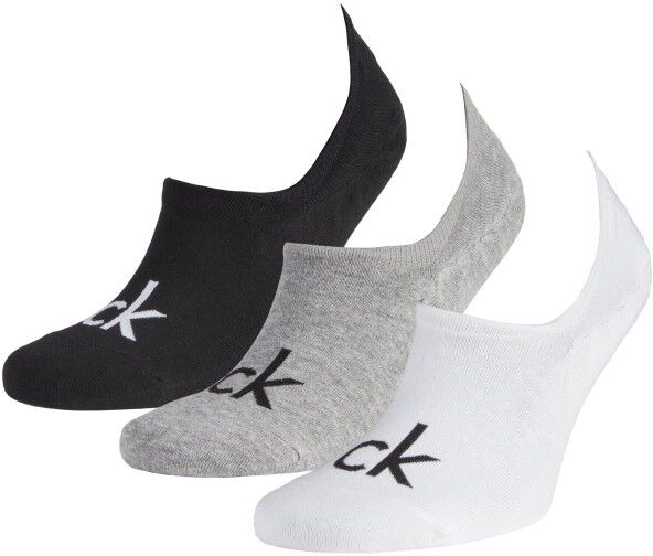 Calvin Klein 3 pakkaus Albert Logo Liner Socks - Mixed  - Size: 100001756 - Color: Multi-colour