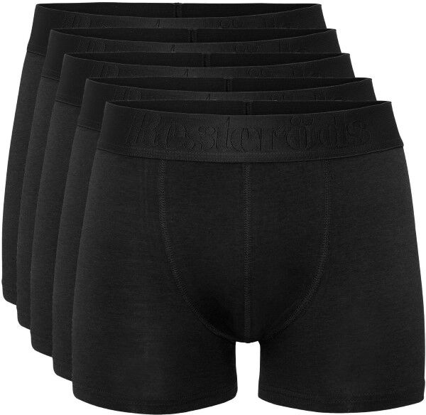 Resteröds 5 pakkaus Gunnar Bamboo Boxer - Black-2  - Size: 27935-49 - Color: Pikimusta