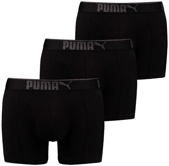 Puma 3 pakkaus Lifestyle Sueded Cotton Boxer - Black  - Size: 100000896 - Color: musta