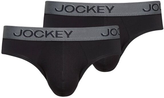 Jockey 2 pakkaus 3D Innovations Brief - Black  - Size: 22152422 - Color: musta