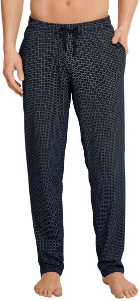 Schiesser Mix and Relax Jersey Lounge Pants - Blue Pattern  - Size: 163840 - Color: Sininen kuvioi